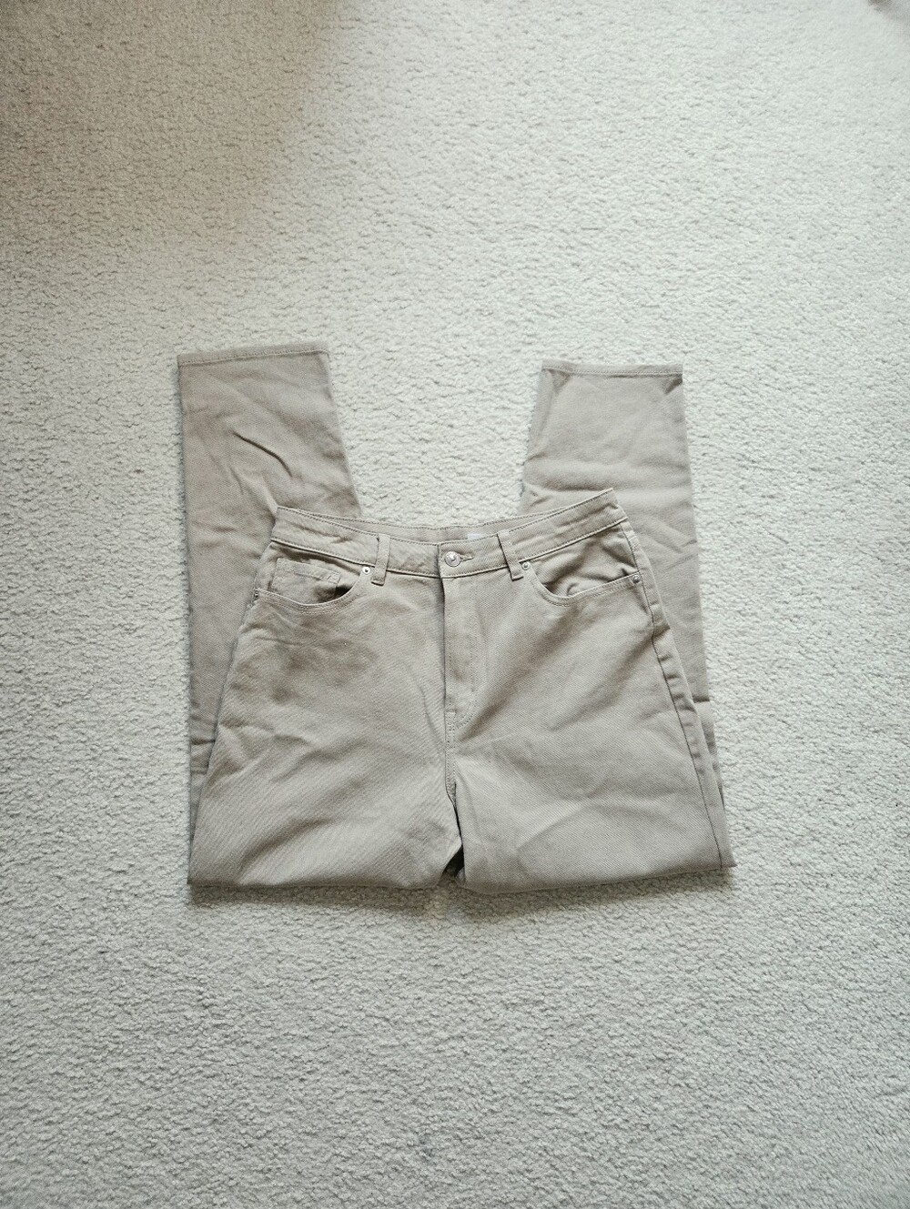 H&M Neutral Beige Corduroy Pants